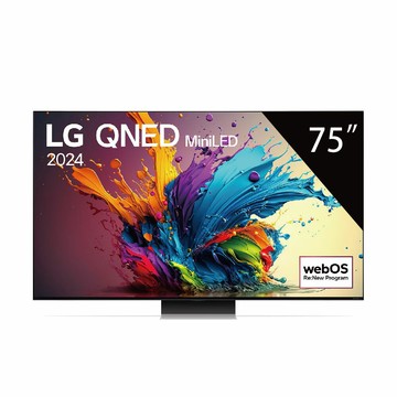 LG 樂金 2024 QNED MiniLED AI 4K 語音 物聯網 智慧 顯示器 91系列 (含基本安裝) 75吋 / 台 75QNED91TTA