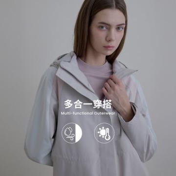 GIORDANO 女裝高機能三合一外套(兩件式) Urban Outdoor系列【雙色任選】