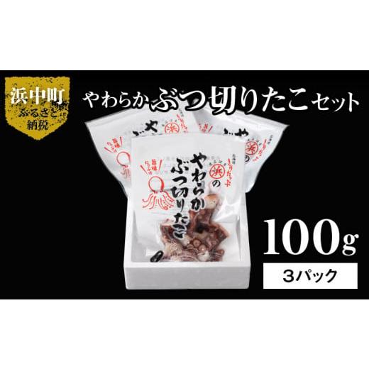 ふるさと納税 北海道 浜中町 やわらかぶつ切りたこ100g×3パックセット_H0001-013