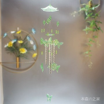 🔔免運🔔發財門鈴 招財迎賓門鈴 蝴蝶風鈴掛飾森係小清新畢業生日禮物男女生房間臥室裝飾風鈴掛件 R20Q