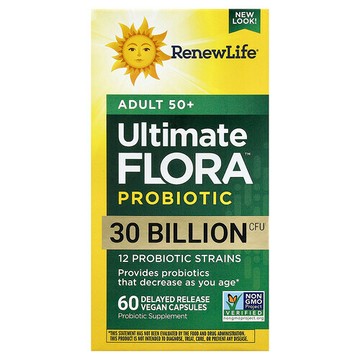 Renew Life, Ultimate Flora™ 益生菌，50 歲以上成年人適用，60 粒全素膠囊