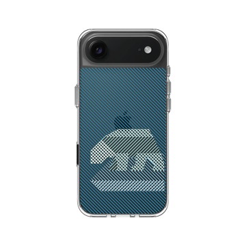 iPhone Air Clear Case（相機按鈕） 透明 - The Wildlife Collection 動物野境系列 - 北極熊 - 線條版