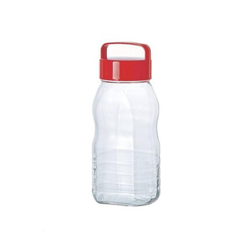 ADERIA 日本進口手提式長型梅酒醃漬玻璃瓶2L