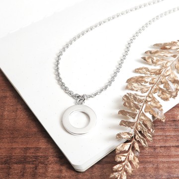 ART64 純銀 銀白星環 925純銀項鍊