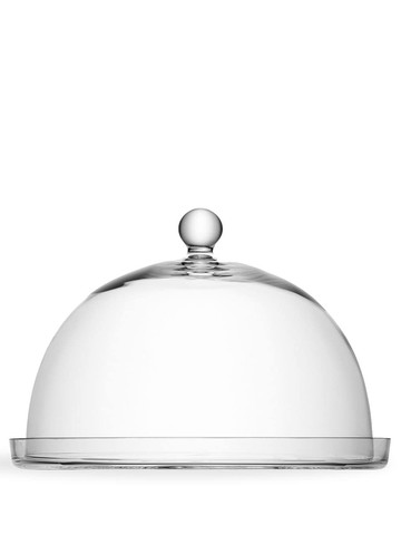 LSA International - Vienna plate and dome - unisex - glass - One Size - Neutrals
