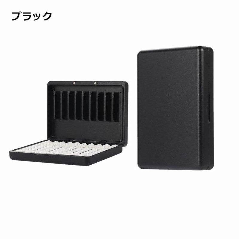 イルマ収納可能 がま口タバコケース(L) オルテガ柄黒 アイコスケース 