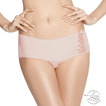 【LADY】秘密情人系列 低腰平口褲(靚粉膚)