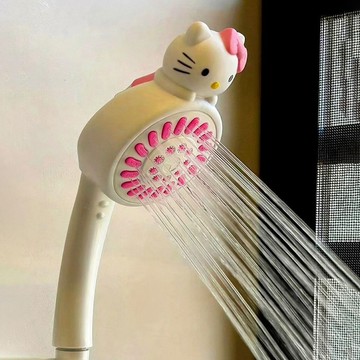 Kitty花灑🎀 【浴室必入好物】hellokitty花灑浴室卡通手持淋浴噴頭家用洗澡