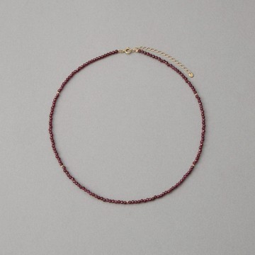 【ete】[Garnet] K10YG石榴石頸圈項鍊