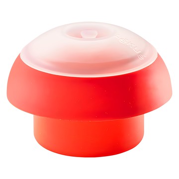 LeKue 圓形微波煮蛋器 白金矽膠 耐熱 220 度C  紅色  1個
