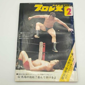 ベースボール・マガジン社 プロレス 1973年2月号 ウイルバー・スナイダー ピンナップ