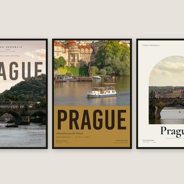 Afternoon on the Vltava Vol.2 — 捷克布拉格 | 設計海報，共 4 款設計