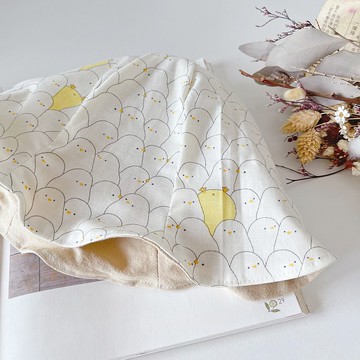 萌萌黃小雞  手工雙層寶寶漁夫帽 寶寶帽 嬰兒帽