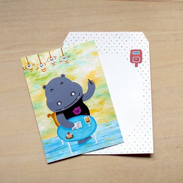 萬用卡片 ∣ 河馬下午茶