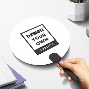 【客製化禮物】圓形廣告扇 (300個)│夏天必備/方便攜帶扇