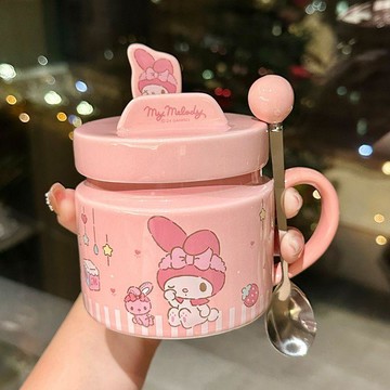 【臺灣-出貨】三麗鷗庫洛米陶瓷馬克杯送女生高顏值生日禮物實用玉桂狗咖啡杯子