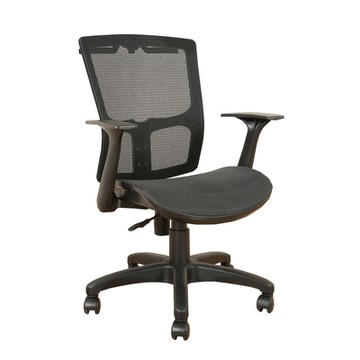 DFhouse 米恩-全網辦公椅(無頭枕)(黑色)