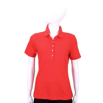 TORY BURCH 紅色釦式短袖POLO衫