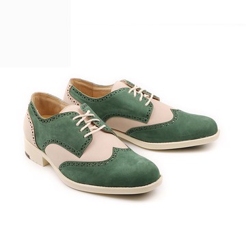 MIT 【時尚翼紋輕量紳仕皮鞋-綠】紳士鞋 德比鞋  設計款皮鞋