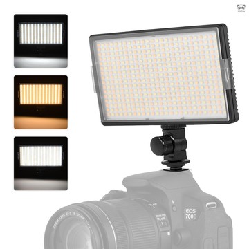 LED-416 LED攝影燈 相機機頂補光燈 416顆高亮燈珠 雙色溫3200-5600K 亮度可調 索尼NP系列電池供