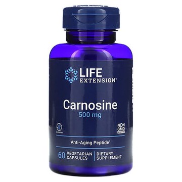 Life Extension, 肌肽，500 毫克，60 粒素食膠囊