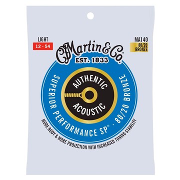 Martin MA140 80/20 青銅 Light 民謠吉他弦  青銅色  1包