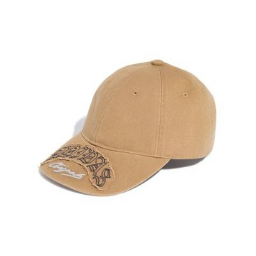 Adidas Baseball Cap 卡其色 水洗 做舊 刺繡 Logo 老帽 棒球帽 運動 休閒 帽子 KZ4424
