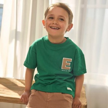 Brands4kids 字母綠色短袖上衣_Enfant系列