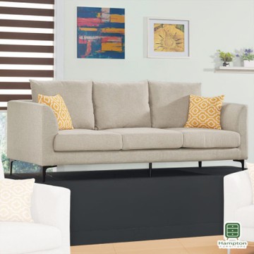 【Hampton 漢汀堡】芮德布面三人沙發