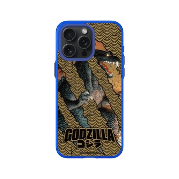 iPhone 15 Pro Max Clear 激光藍 - 哥吉拉 Godzilla - 怪獸爪痕