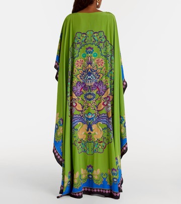 La DoubleJ Magic printed caped silk maxi dress