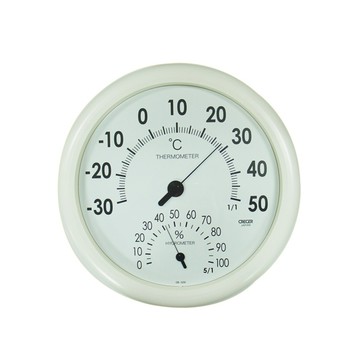 【 徠福 】CRECER 日本溫‧溼度計(直徑30cm)(顏色隨機出貨) / 個 CR-320