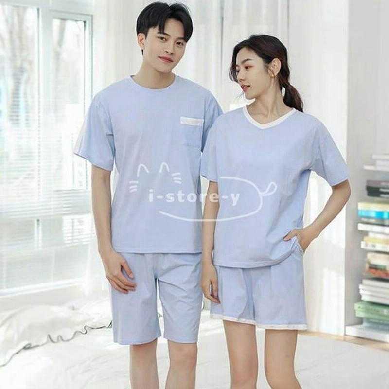 パジャマ カップル 夏 ペアパジャマ ルームウェア レディース メンズ 恋人 お揃い セット 半袖 Tシャツ 短パン 部屋着 おしゃれ 寝間着 薄手 通販 Lineポイント最大0 5 Get Lineショッピング
