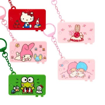 小禮堂 Sanrio 三麗鷗 迷你鏡梳鑰匙圈 (復古系列) Kitty 美樂蒂 雙子星 大眼蛙 兔媽媽
