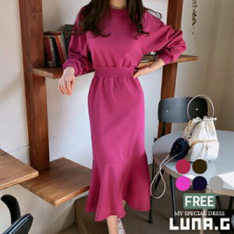 スエット ワンピース スウェット トレーナー ワンピース ウエストマーク きれいめ 秋 レディース 韓国 ファッション 通販 Lineポイント最大1 0 Get Lineショッピング