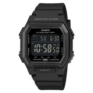 CASIO 卡西歐 多元STANDARD震動電子系列 W-738H-1BVDF  黑色  47 × 42.8 × 13.5 mm  1個