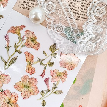 574 矮牽牛2  Petunia 2 / 轉印貼纸Transfer Stickers