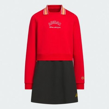 【adidas 愛迪達】 運動洋裝 童裝 KV6916