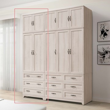 AS雅司-西卡2.7尺高衣櫃-80x58x255cm---只有販售紅框部分