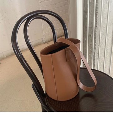 韓版單肩水桶包簡約復古大容量女包百搭手提包時尚子母斜挎包包女