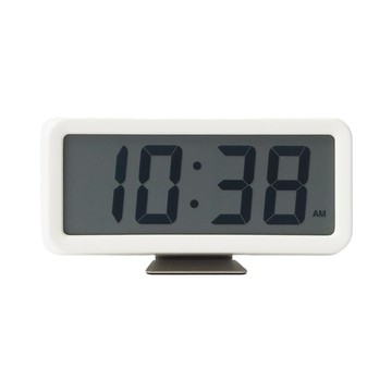 MUJI 無印良品 數位時鐘 附鬧鐘功能 小  白色  1個