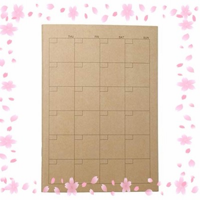 無印良品 プランナー Monthly Planner A5 Size