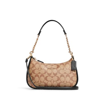 COACH Teri 拼色單肩包 月牙麻將手提斜背包 CA548(預購)~【 菲尼斯 國際精品 ★ 疊加現抵$2099 】  女神手袋