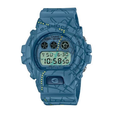 CASIO卡西歐 G-SHOCK 東京街頭時尚 澀谷尋寶地圖 獨特三眼 數位系列 DW-6900SBY-2_50mm