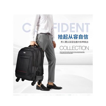 瑞士軍刀拉桿背包大容量短途出差旅行包多功能男女登機雙肩包書包