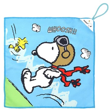 MORINO 摩力諾 SNOOPY 超細纖維印花 SN807 飛行員 超吸水柔軟擦手巾  1入  1條