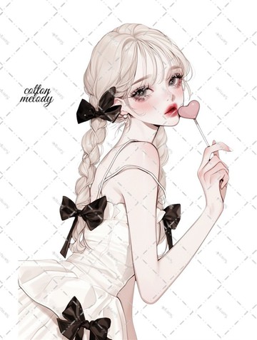 original sticker no.7778 人物貼紙 原創貼紙 人物貼紙 女孩貼紙 原創人物貼紙