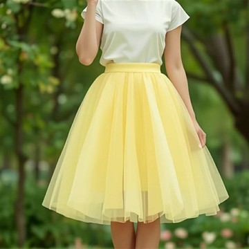 【仙女蓬蓬顯瘦】半身裙 網紗裙 仙女裙 蓬蓬裙 大碼裙 春夏裙 多層網紗 A字版型 大碼顯瘦設計 春夏出遊約會穿搭