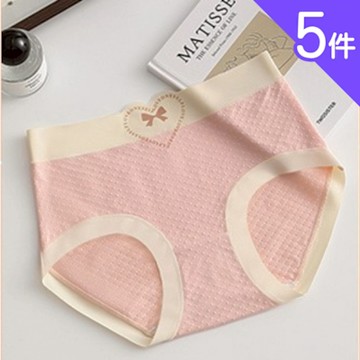 【Aosimane 奧斯曼】雲感棉柔24H裸感蠶絲內褲/無痕內褲/中腰內褲(5件組/顏色隨機)