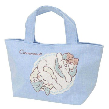 日本正版三麗鷗 刺繡午餐袋/手提袋